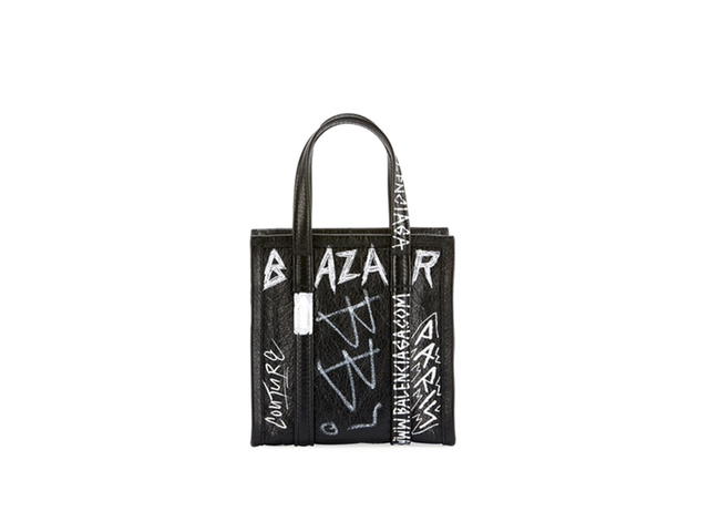 Balenciaga Balenciaga Bazar Shopper XXS Graffiti Shoulder Bag - view 3