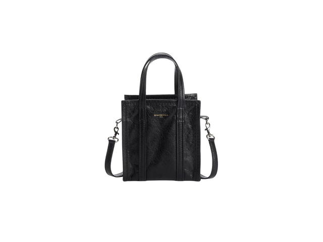 Balenciaga Balenciaga Bazar XS Tote In Black Textured Leather With Palladium Hardware - view 1
