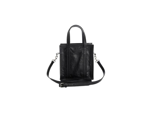 Balenciaga Balenciaga Bazar XS Tote In Black Textured Leather With Palladium Hardware - view 2