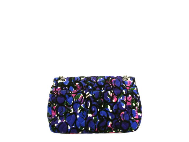 Balenciaga Balenciaga BB Chain In Leather With Silver Hardware Blue Velvet - view 2