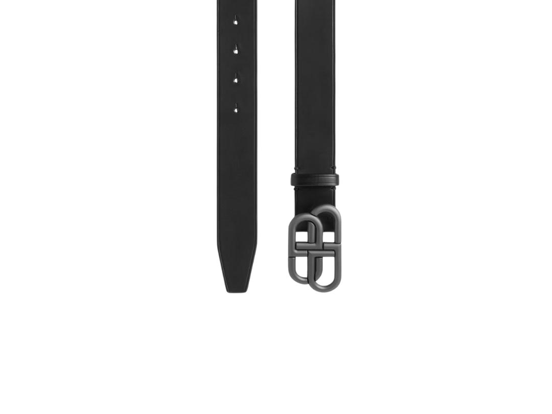 Balenciaga Balenciaga Bb Large Belt In Black Natural tanned calfskin