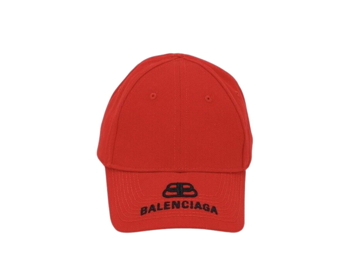 Balenciaga Balenciaga BB Logo Baseball Cap Red