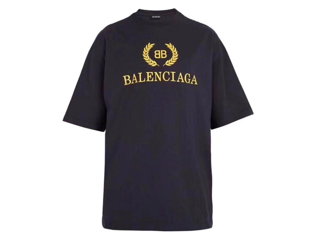 Balenciaga Balenciaga BB Logo T-Shirt Navy