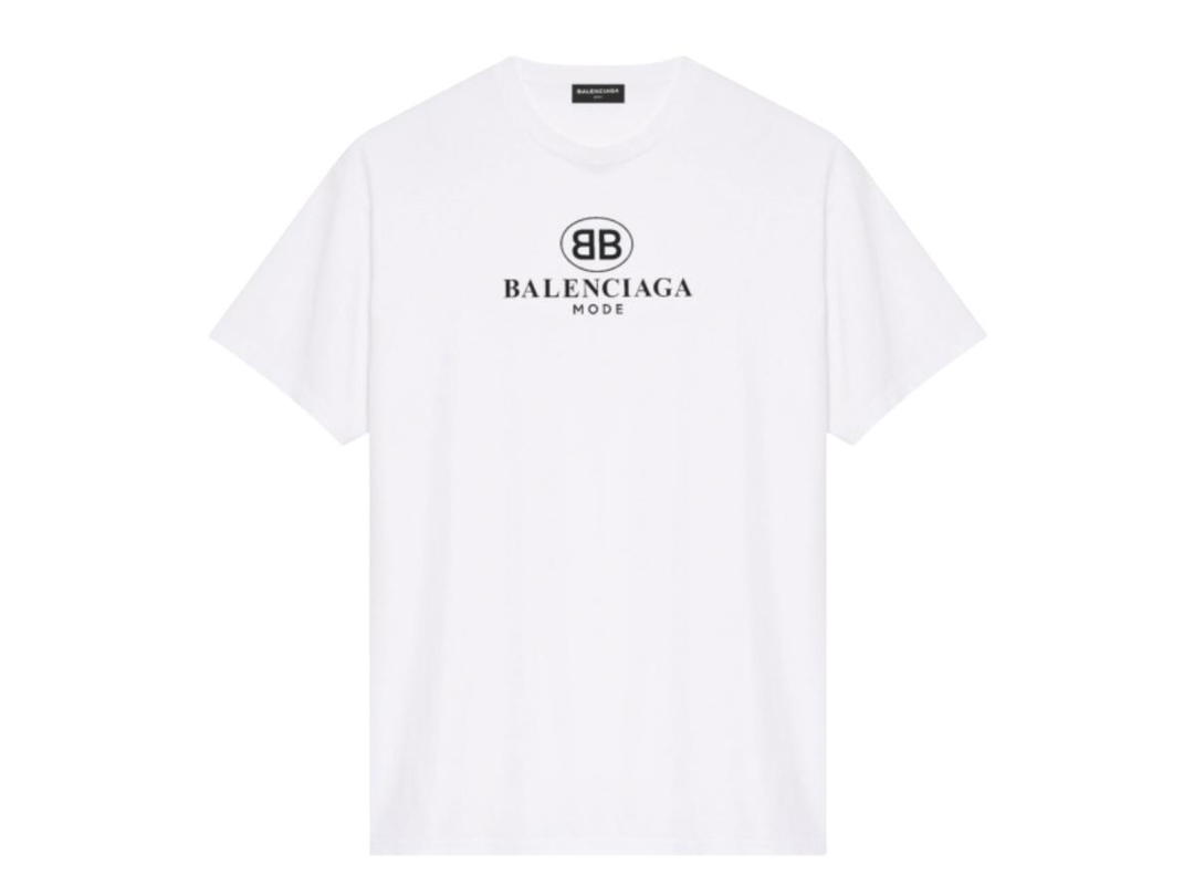 Balenciaga Balenciaga BB Mode Print White T-Shirt