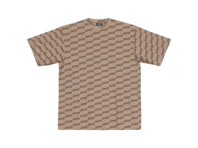 Balenciaga Balenciaga BB Monogram Swim T-Shirt Brown - view 1