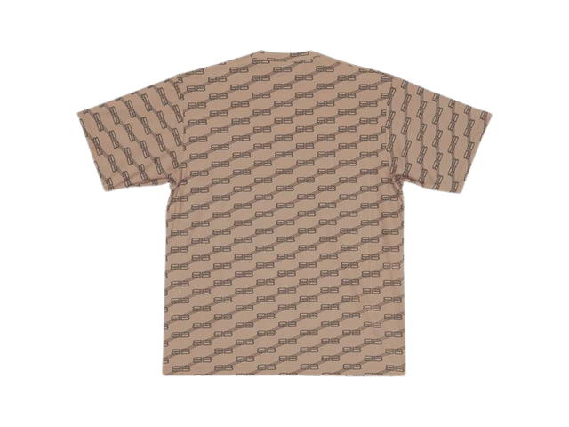 Balenciaga Balenciaga BB Monogram Swim T-Shirt Brown - view 2