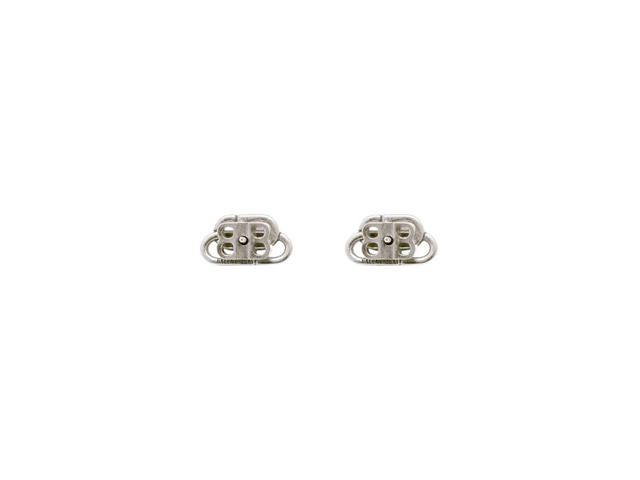 Balenciaga Balenciaga BB XS Stud Earrings In Silver Brass - view 2