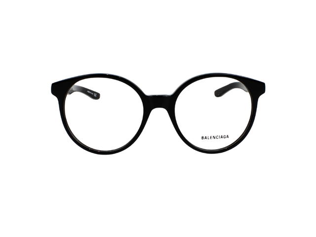 Balenciaga Balenciaga BB0030O-001-52 Sunglasses In Black Acetate Frame With Mirror Lenses - view 2