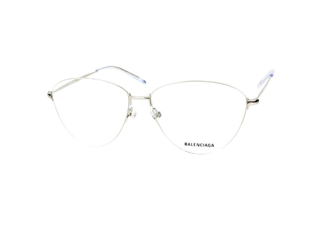 Balenciaga Balenciaga BB0034O-002-58 Sunglasses In Silver Metal Frame With Mirror Lenses - view 1