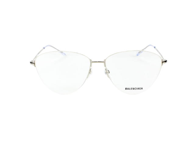 Balenciaga Balenciaga BB0034O-002-58 Sunglasses In Silver Metal Frame With Mirror Lenses - view 2