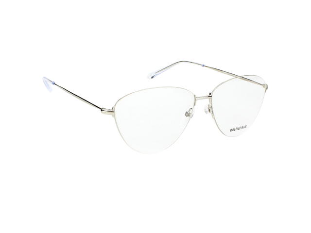 Balenciaga Balenciaga BB0034O-002-58 Sunglasses In Silver Metal Frame With Mirror Lenses - view 3