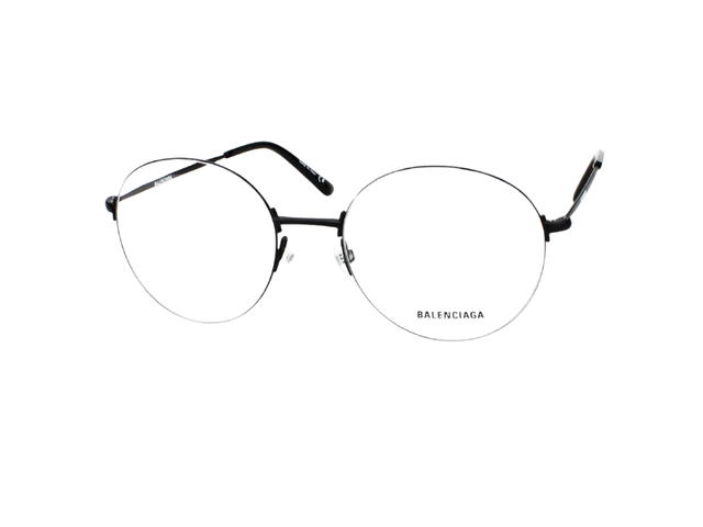 Balenciaga Balenciaga BB0035O-001-54 Sunglasses In Black Metal Frame With Mirror Lenses - view 1
