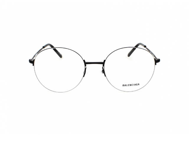 Balenciaga Balenciaga BB0035O-001-54 Sunglasses In Black Metal Frame With Mirror Lenses - view 2