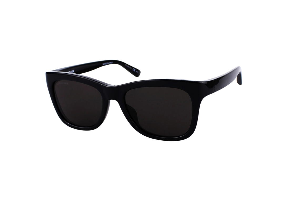 Balenciaga Balenciaga BB0151S-001-55 Sunglasses In Black Acetate Frame With Logo-Grey Lenses