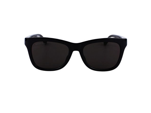 Balenciaga Balenciaga BB0151S-001-55 Sunglasses In Black Acetate Frame With Logo-Grey Lenses - view 2