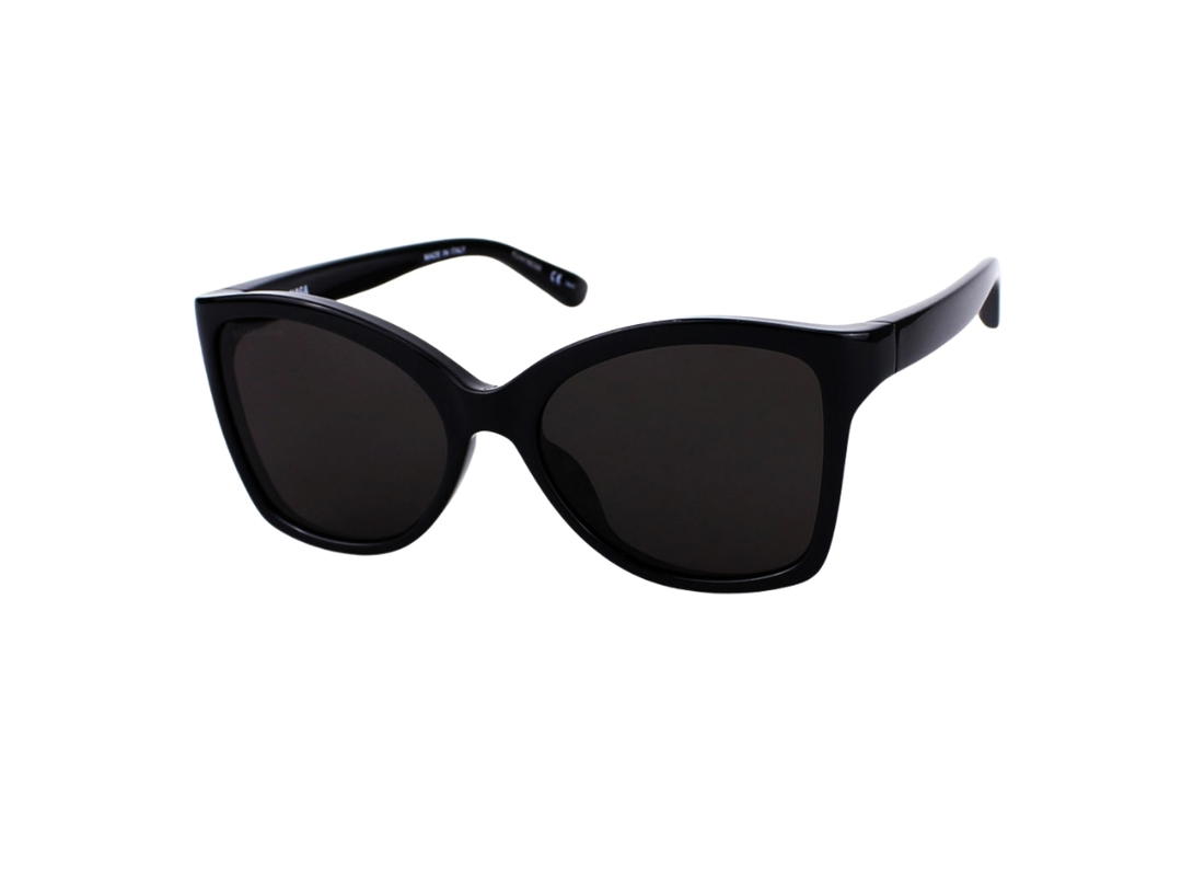 Balenciaga Balenciaga BB0151S-001-58 Sunglasses In Black Acetate Frame With Logo-Grey Lenses