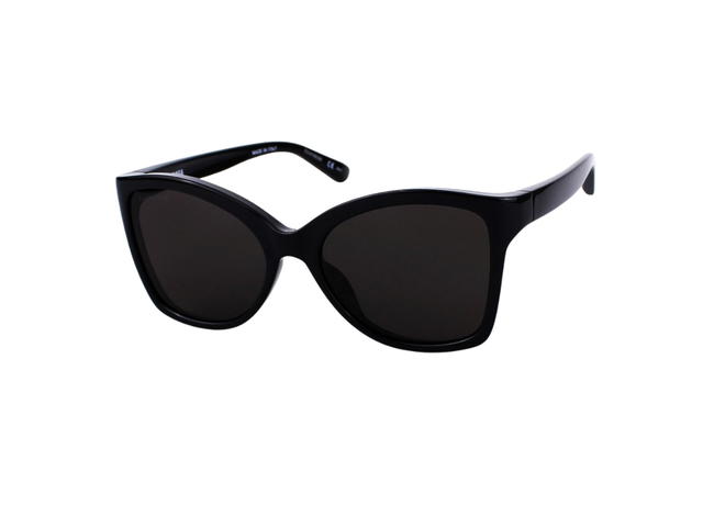 Balenciaga Balenciaga BB0151S-001-58 Sunglasses In Black Acetate Frame With Logo-Grey Lenses - view 1
