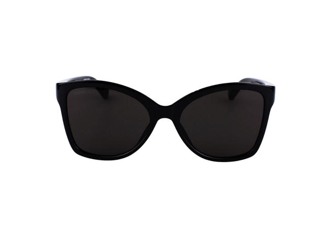 Balenciaga Balenciaga BB0151S-001-58 Sunglasses In Black Acetate Frame With Logo-Grey Lenses - view 2