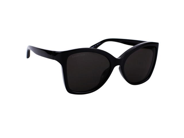 Balenciaga Balenciaga BB0151S-001-58 Sunglasses In Black Acetate Frame With Logo-Grey Lenses - view 3