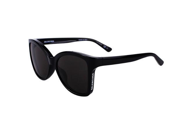 Balenciaga Balenciaga BB0151S-001-58 Sunglasses In Black Acetate Frame With Logo-Grey Lenses - view 4