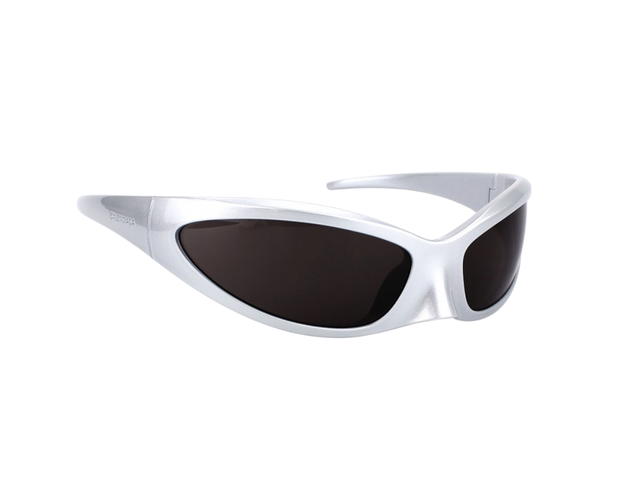 Balenciaga Balenciaga BB0251S-005-80 Sunglasses In Grey Acetate Frame With Grey Lenses - view 3
