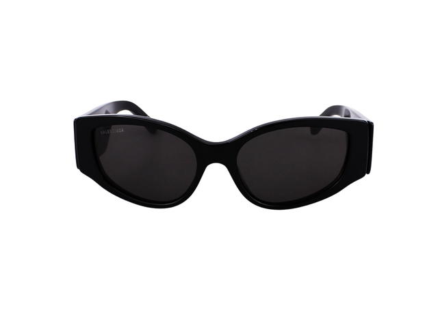 Balenciaga Balenciaga BB0258S-001-58 Sunglasses In Black Acetate Frame-Logo With Grey Lenses - view 2
