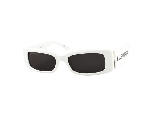Balenciaga Balenciaga BB0260S-003-56 Sunglasses In White Acetate Frame-Logo With Grey Lenses - view 1