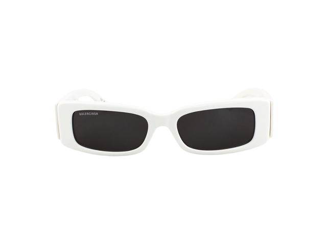Balenciaga Balenciaga BB0260S-003-56 Sunglasses In White Acetate Frame-Logo With Grey Lenses - view 2