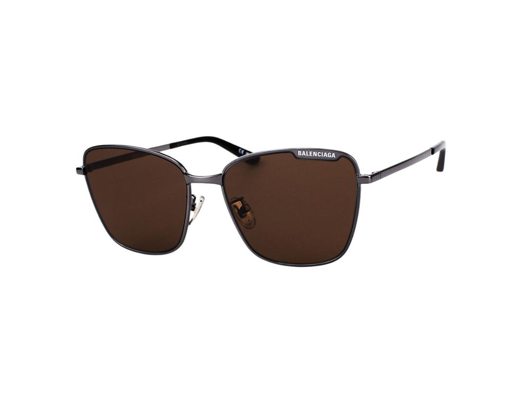 Balenciaga Balenciaga BB0279SA-002-59 Sunglasses In Metal Frame With Brown Lenses