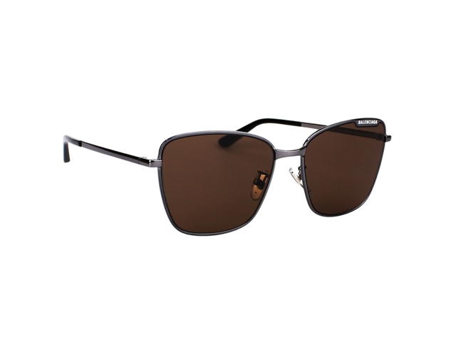 Balenciaga Balenciaga BB0279SA-002-59 Sunglasses In Metal Frame With Brown Lenses - view 3