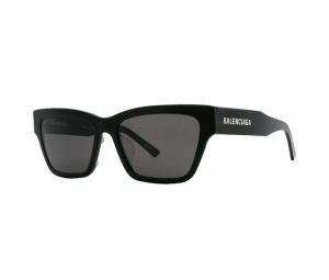 Buy Balenciaga BB0307SA-001 Sunglasses In Black Acetate Frame-Logo Lettering With Grey Lenses at Sasom – Authentic and Ready to Ship