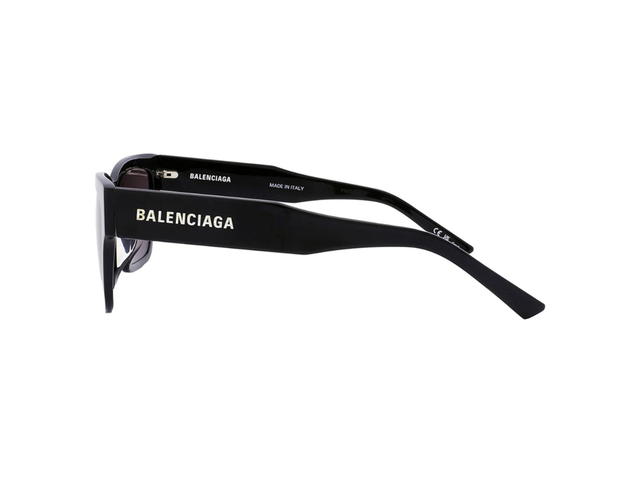 Balenciaga Balenciaga BB0307SA-001 Sunglasses In Black Acetate Frame-Logo Lettering With Grey Lenses - view 3