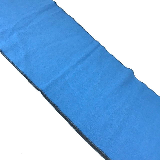 Balenciaga BALENCIAGA Bicolor logo  Scarf wool blue/Black - view 5