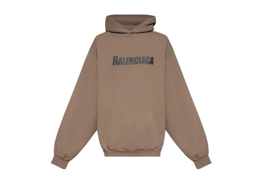 Balenciaga Balenciaga Boxy Hoodie Taupe
