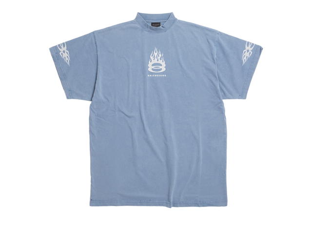 Balenciaga Balenciaga Burning Unity T-shirt Oversized Light Blue - view 1