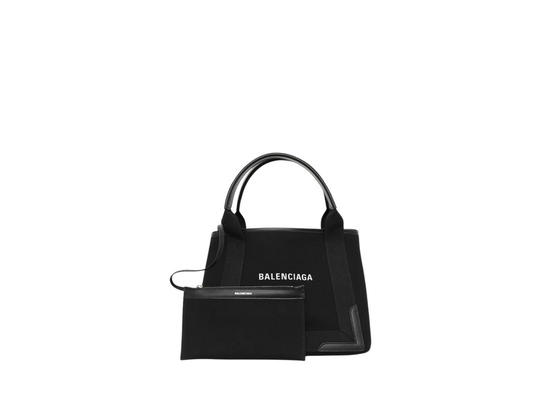Balenciaga Balenciaga Cabas S Tote Bag In Canvas Black Leopard