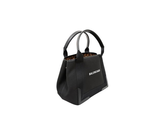 Balenciaga Balenciaga Cabas S Tote Bag In Canvas Black Leopard - view 4