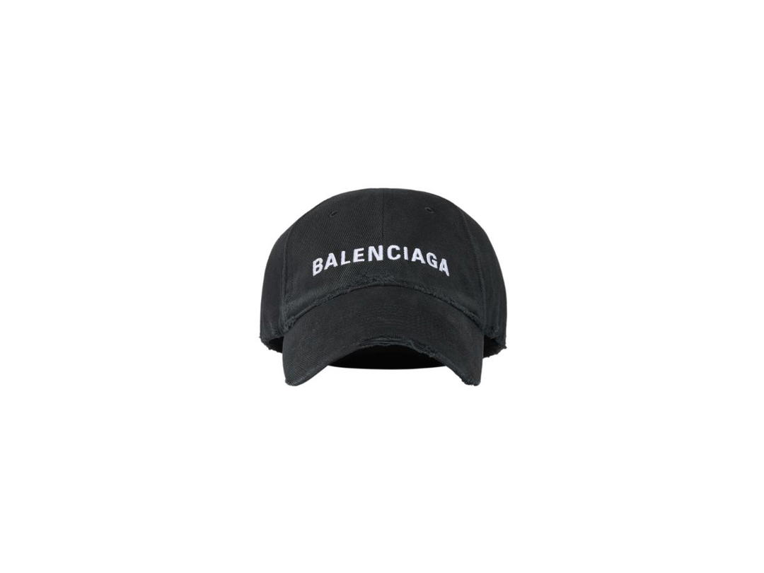 Balenciaga Balenciaga Cap In Black And White Cotton Drill