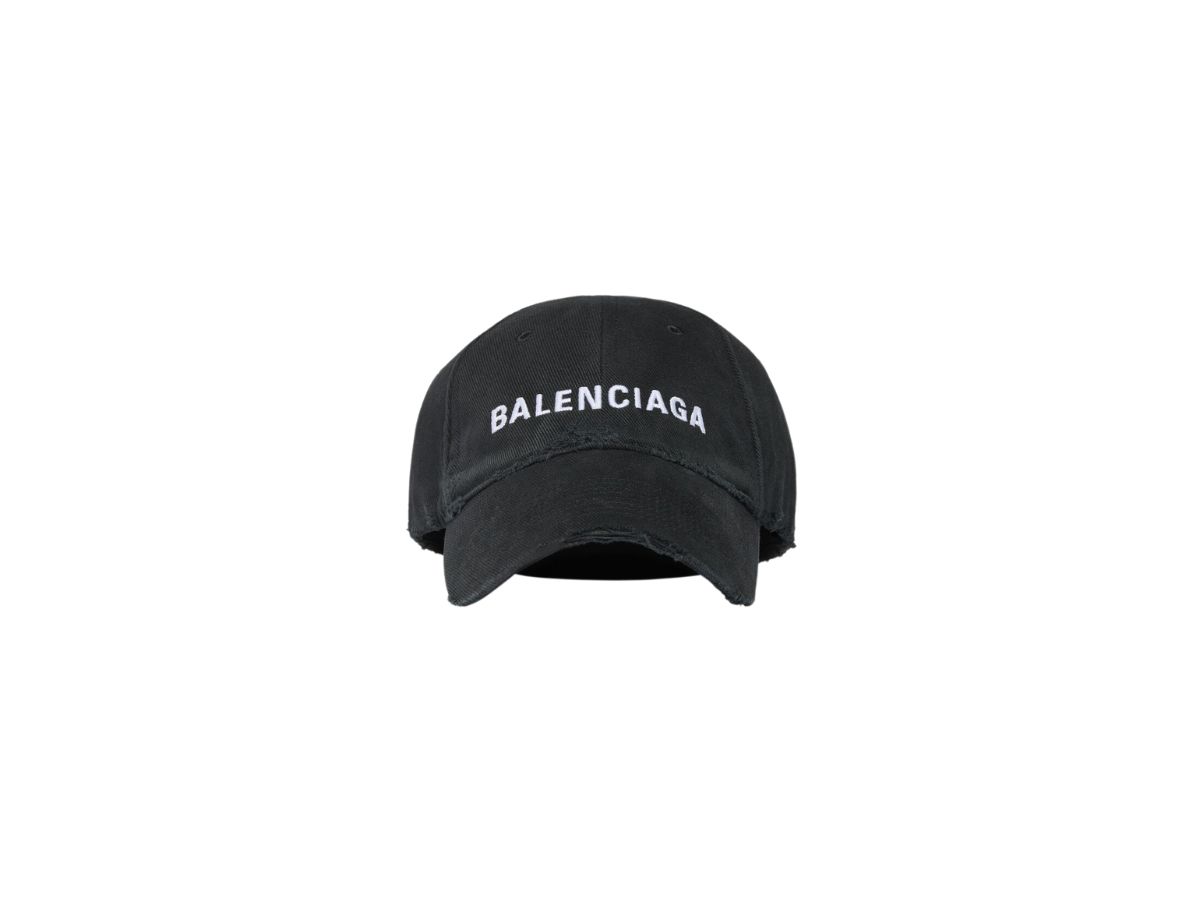 Balenciaga Balenciaga Cap In Black And White Cotton Drill