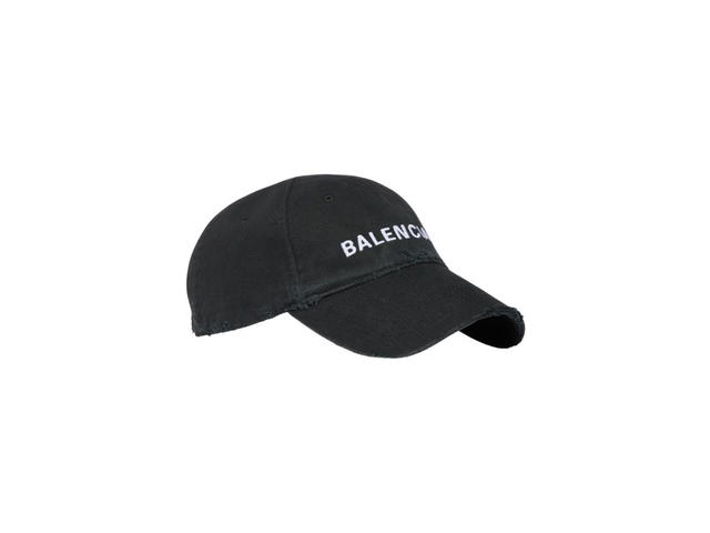 Balenciaga Balenciaga Cap In Black And White Cotton Drill - view 2