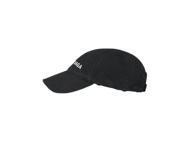 Balenciaga Balenciaga Cap In Black And White Cotton Drill - view 4