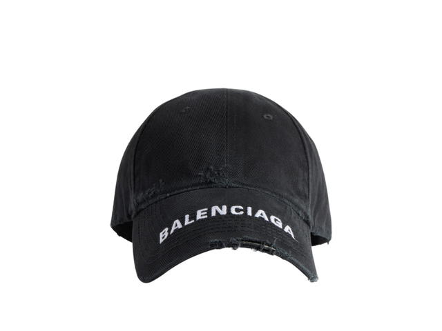 Balenciaga Balenciaga Cap In Black And White Cotton Drill - view 1