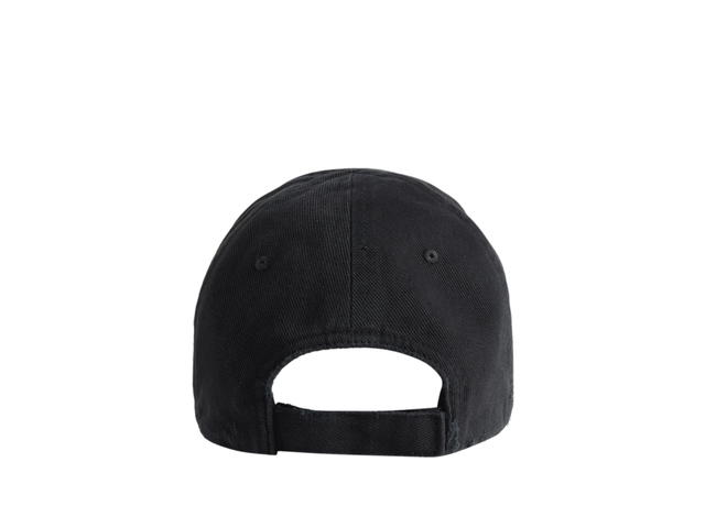 Balenciaga Balenciaga Cap In Black And White Cotton Drill - view 2
