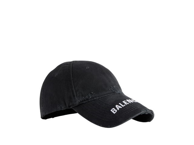 Balenciaga Balenciaga Cap In Black And White Cotton Drill - view 3