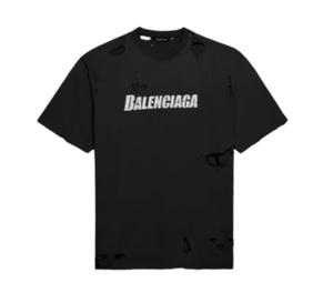 Buy Balenciaga Caps Destroyed Flatground T-shirt Black at Sasom – Authentic and Ready to Ship