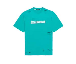 Buy Balenciaga Caps Destroyed Flatground T-shirt Navy White (SS21) at Sasom – Authentic and Ready to Ship