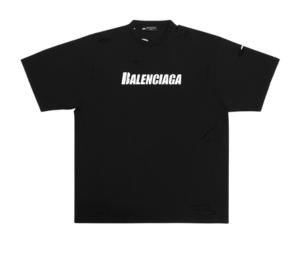 Buy Balenciaga Caps Boxy Fit T-Shirt In Cotton Vintage Black at Sasom – Authentic and Ready to Ship
