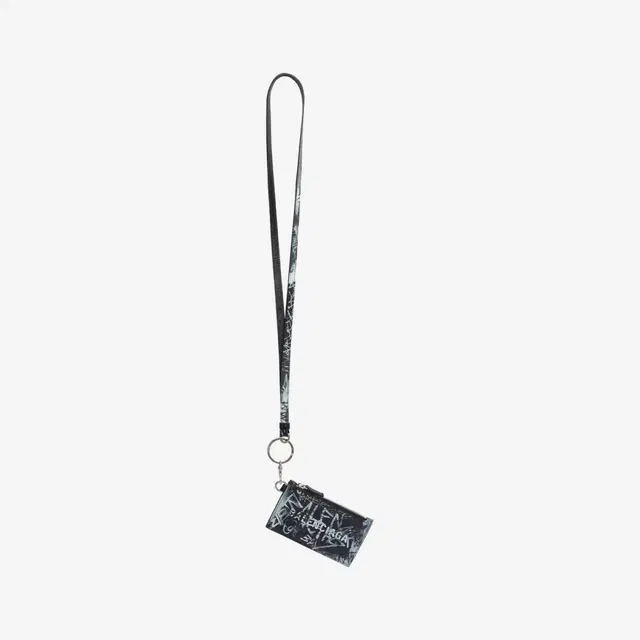 Balenciaga Balenciaga Cash Card Case On Keyring Graffiti Black - view 1
