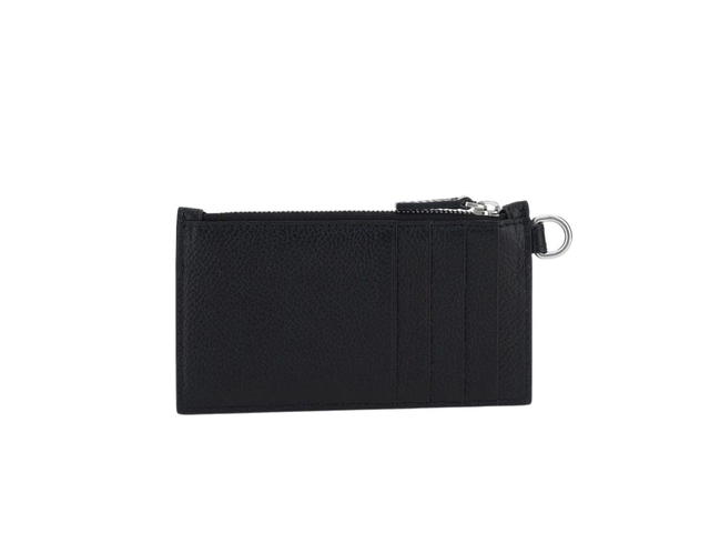 Balenciaga Balenciaga Cash Keyring Card Holder In Small Grain Calfskin Black - view 2