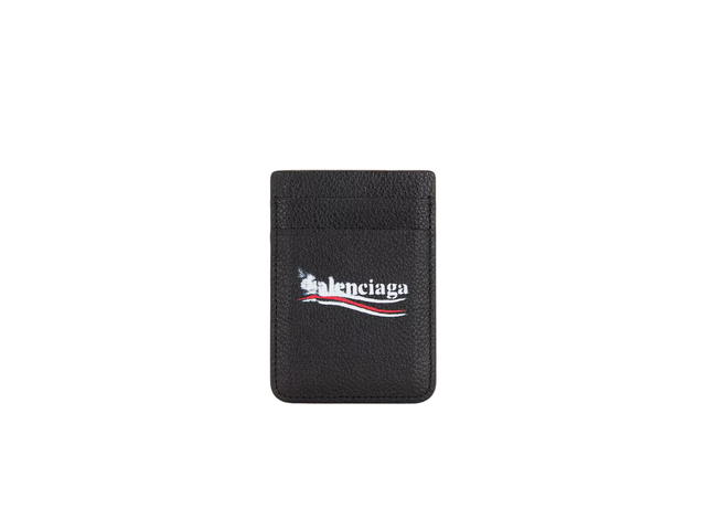 Balenciaga Balenciaga Cash Magnet Card Holder In black grained calfskin - view 1